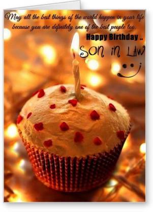 Lolprint Happy Birthday Son in Law Greeting Card