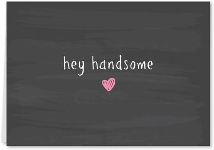 Flutterpost Valentine's Day 'Hey Handsome' Greeting Card