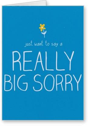 Lolprint Big Sorry Greeting Card
