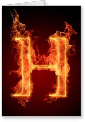 Lolprint H Alphabet Letter Name Greeting Card