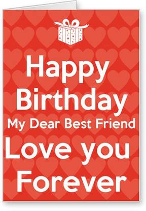 Lolprint Happy Birthday Best Friend Greeting Card
