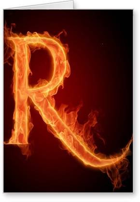 Lolprint R Alphabet Letter Name Greeting Card