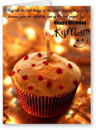 Lolprint Happy Birthday Kumar Greeting Card