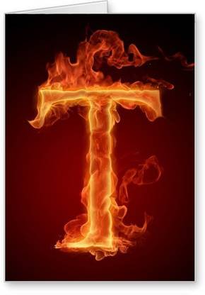 Lolprint T Alphabet Letter Name Greeting Card