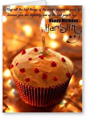 Lolprint Happy Birthday Harshit Greeting Card