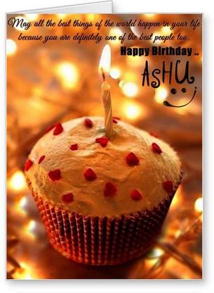 Lolprint Happy Birthday Ashu Greeting Card