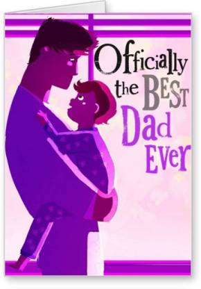 Lolprint Best DAD Ever Fathers Day Greeting Card