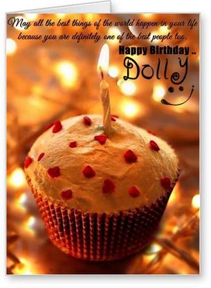 Lolprint Happy Birthday Dolly Greeting Card