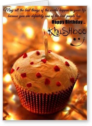 Lolprint Happy Birthday Khushboo Greeting Card
