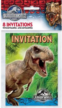 UNIQUE Jurassic World Party Invitations Invitation Card