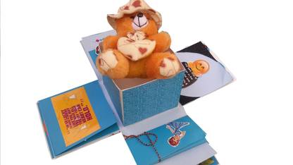 RMantra Sorry Explosion Box with Teddy Bear Greeting Card