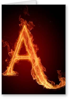 Lolprint A Alphabet Letter Name Greeting Card