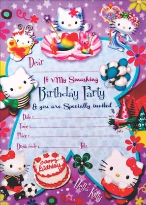 Power Plus Birthday Invitation on Metallic Sheet Invitation Card