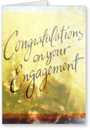 Lolprint Congratulations on your Engagement Greeting Card