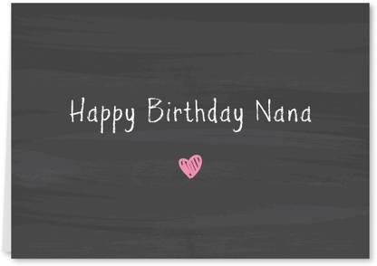 Flutterpost Birthday 'My Nanu' Greeting Card