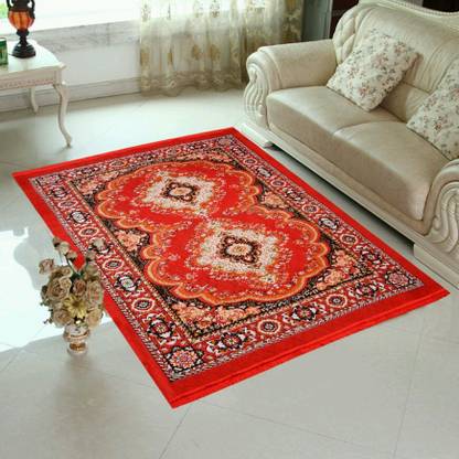 Om Craft 4 ft  X 6 ft Cotton Carpet