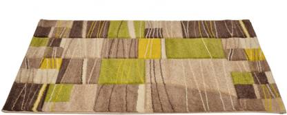 Heritage Carpets Beige, Green PP (Polypropylene) Carpet