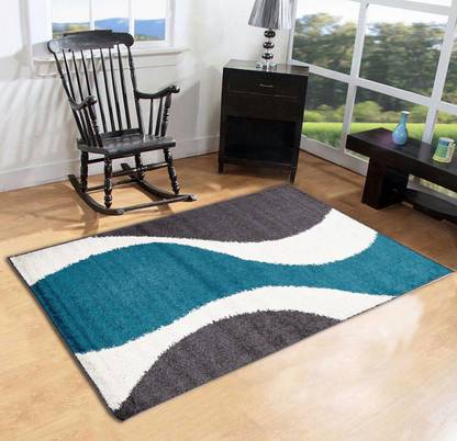FURNISHINGLAND Black Polyester Carpet