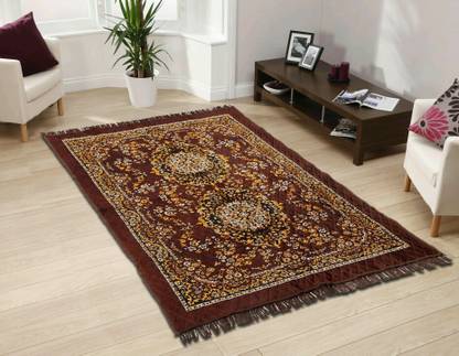 Om Craft Multicolor Cotton Carpet