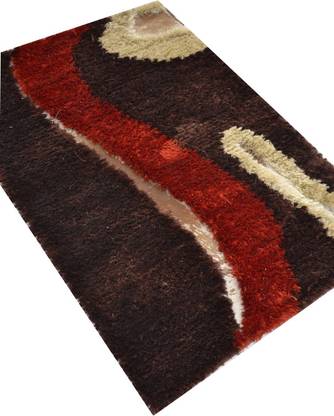 Rudra Rugs 3 ft  X 5 ft Polyester Carpet