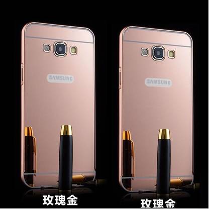 SMA Back Cover for Samsung Galaxy On7, Metal Bumper Plus Acrylic Mirror Back Cover Case For Samsung Galaxy On7