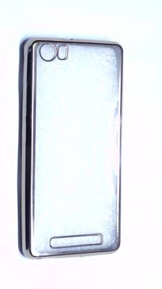 CASE CREATION Back Cover for Gionee M5 lite Gold Transparent Totu