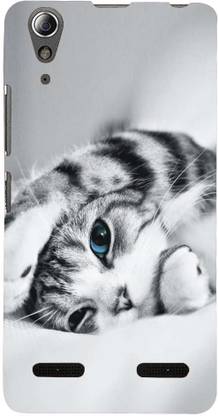 FUSON Back Cover for Lenovo A6000 Plus Sleeping Pussy - D1861