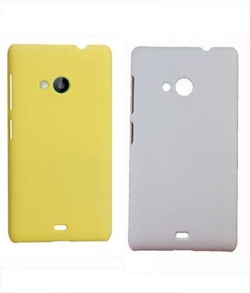 COVERNEW Back Cover for Microsoft Lumia 535 COVERNEW Back Cover Microsoft Nokia Lumia 535- Yellow::White