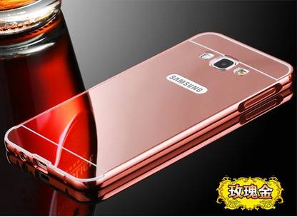SMA Bumper Case for Metal Bumper Plus Acrylic Mirror Back Cover Case For Samsung Galaxy On5