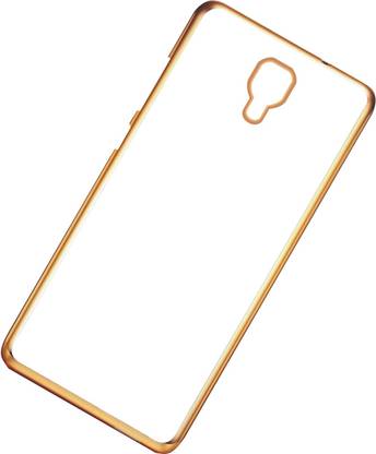 CASE CREATION Back Cover for Mi Mi 4, Redmi Mi4 Non Slip Shock Absorption Transparent Case - Crystal Clear Transparent with Multi Layer Bumper Cushion Case - Perfect Non Slip Grip and Golden Border Corner protection with TPU