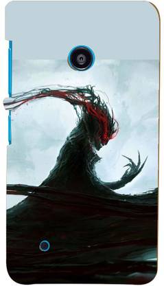 99Sublimation Back Cover for Nokia Lumia 530, Nokia Lumia 530 RM 1017, Nokia Lumia 530 Dual SIM, Nokia Lumia 530 Dual SIM RM 1019 Lumia530 Ghost Pattern 3D D11386