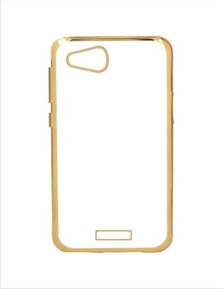 CASE CREATION Back Cover for Gionee Elife E7 Non Slip Shock Absorption Transparent Case - Crystal Clear Transparent with Multi Layer Bumper Cushion Case - Perfect Non Slip Grip and Golden Border Corner protection with TPU