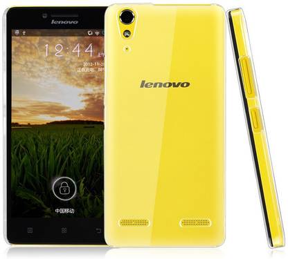 CASE CREATION Back Cover for A 6000 Plus, A6000 +, Lenovo A6000 Plus Crystal Clear Fully Totu Transparent Slim