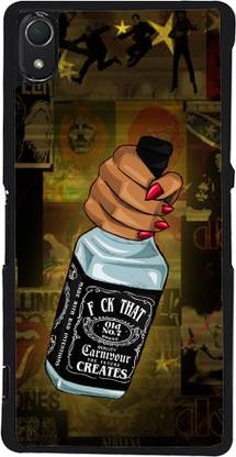 99Sublimation Back Cover for Sony Xperia M2, Sony Xperia M2 Dual D2302 XperiaM2 Wine Wiskey Daru Girl 2D BLACK D2704