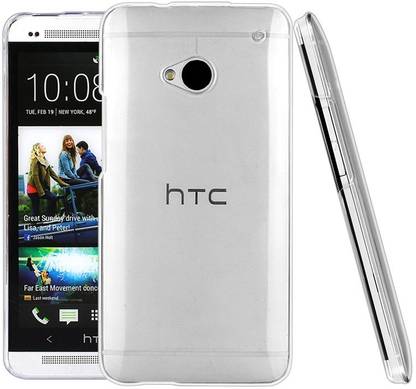 CASE CREATION Back Cover for HTC One (M7), HTC One M7 Crystal Clear Fully Totu Transparent Slim