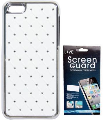 Blue Rock Case for Apple iPhone 5c (White) with Screen Protector Accessory Combo