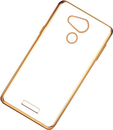 CASE CREATION Back Cover for Coolpad Note 5 Non Slip Shock Absorption Transparent Case - Crystal Clear Transparent with Multi Layer Bumper Cushion Case - Perfect Non Slip Grip and Golden Border Corner protection with TPU