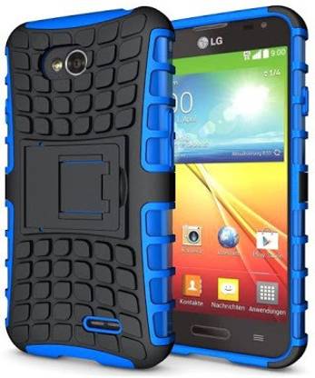 Micomy Back Cover for LG L70 Dual D325 Micomy Kick Stand Spider Hard Dual Rugged Armor Hybrid Bumper Back Case Cover For LG L70 Dual D325 Blue