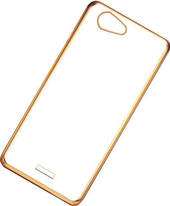 CASE CREATION Back Cover for Micromax Canvas knight cameo A290 Non Slip Shock Absorption Transparent Case - Crystal Clear Transparent with Multi Layer Bumper Cushion Case - Perfect Non Slip Grip and Golden Border Corner protection with TPU