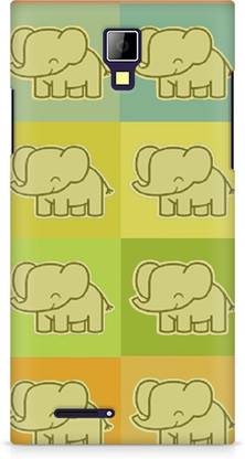 AMEZ Back Cover for Micromax Canvas Express A99 Elephants colorful cool drawing Back Cover For Micromax Canvas Express A99