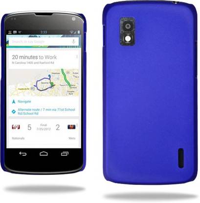 CASE CREATION Back Cover for LG Google Nexus 4 E960, Nexus4 Rubberized Cover Matte Finish