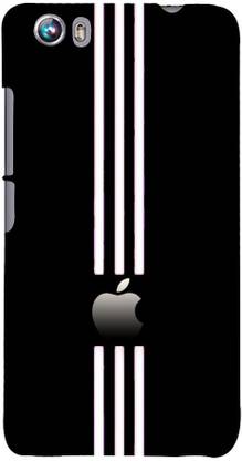 99Sublimation Back Cover for Micromax Canvas Fire 4 A107 Black Apple Logo