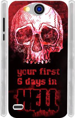 99Sublimation Back Cover for XOLO Prime XoloPrime Skull Quote Hell UV