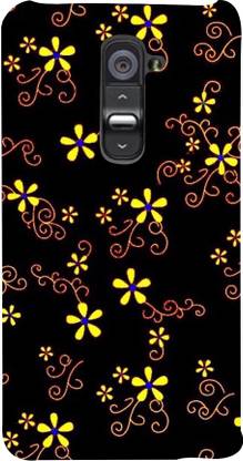 PrintVisa Back Cover for LG G2 Dual D800 D802 D801 D802TA D803 VS980 LS980, LG G2 LGG2 Black Yellow Pattern 3D D1310