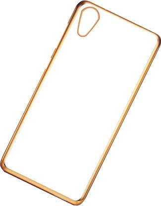 CASE CREATION Back Cover for HTC Desire 826, 826G Non Slip Shock Absorption Transparent Case - Crystal Clear Transparent with Multi Layer Bumper Cushion Case - Perfect Non Slip Grip and Golden Border Corner protection with TPU