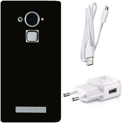 Genuine Accessories Hard Back Cover, USB Cable & USB Charger Combo For Coolpad Note 3 (GE1) Accessory Combo