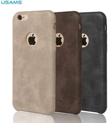 Accessories Innovator Back Cover for Apple iPhone 6 Plus/6 Plus s USAMS BOB Series Soft PU Leather Back Case Cover - Brown Color