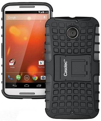 Casotec Back Cover for Motorola Moto X (2nd Generation) Rugged Armor Hybrid Case