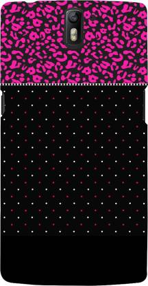 99Sublimation Back Cover for OnePlus One OnePlus1 Black Pinkish Dotted 3D D2549