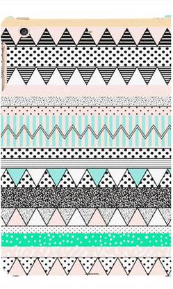 99Sublimation Back Cover for Apple iPad Mini 2 iPadMini2 Zig Zag Dots Pattern 3D D3359